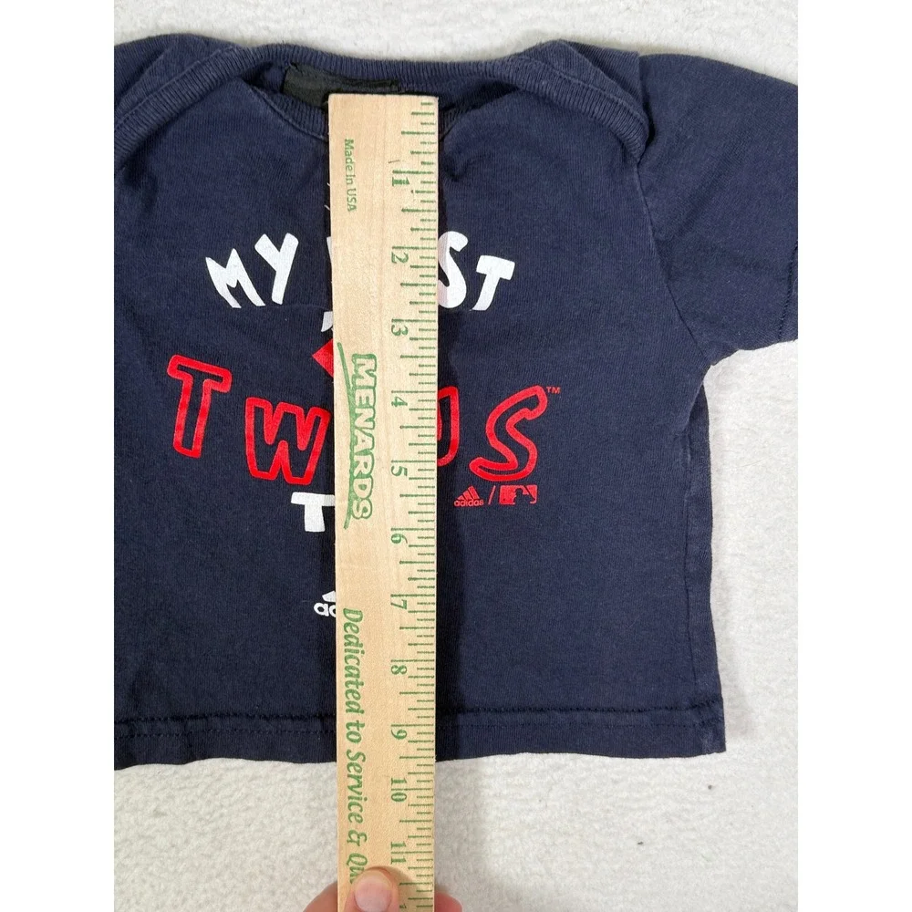 Adidas Minnesota Twins My First Tee Infant Navy Blue MLB T-Shirt 3/6M RJ-319Y5